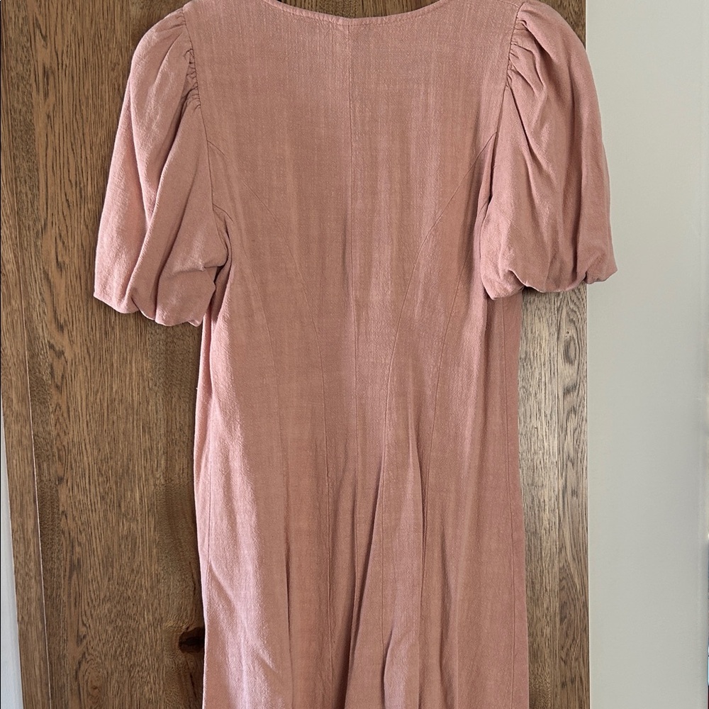 Pink Button-Down Mini Dress - Picture 5 of 5
